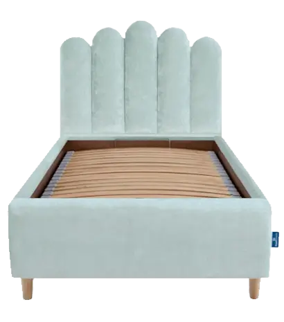 RoyalDreams Łóżko COOCKIE WELUR MINT