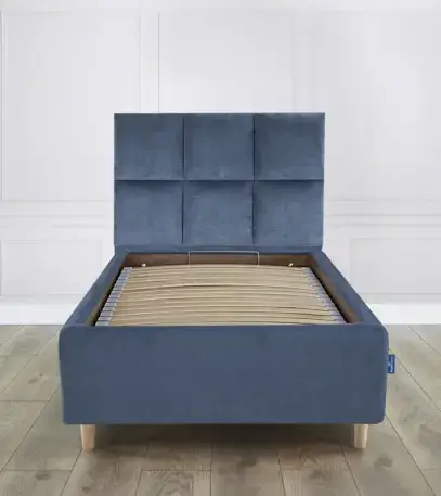 RoyalDreams Łóżko CLASSIC WELUR BLUE